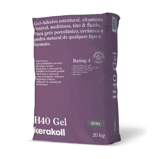 Cimento cola H40 GEL cinza 20kg | Kerakoll KERAKOLL