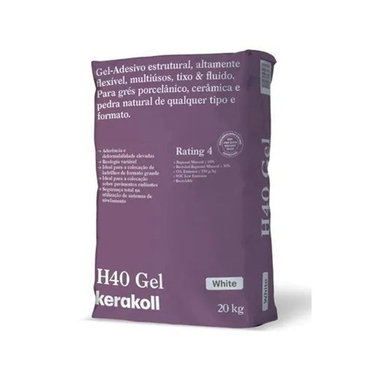 Cimento Cola H40 GEL Branco 20 Kg | Kerakoll