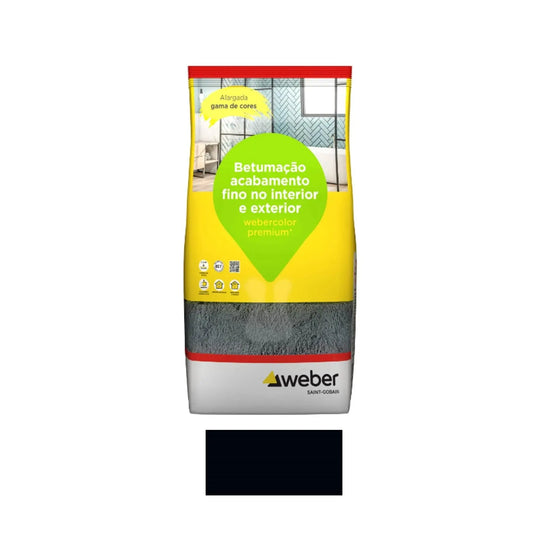 Betume para juntas WEBERCOLOR PREMIUM + classic preto 5kg | Weber WEBER