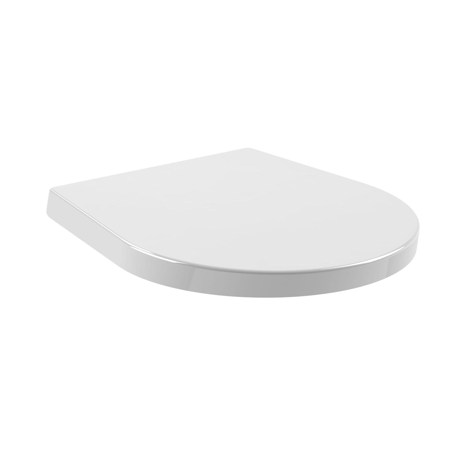 Tampo de sanita Sanitana Glam branco fechado com sistema de queda amortecida.