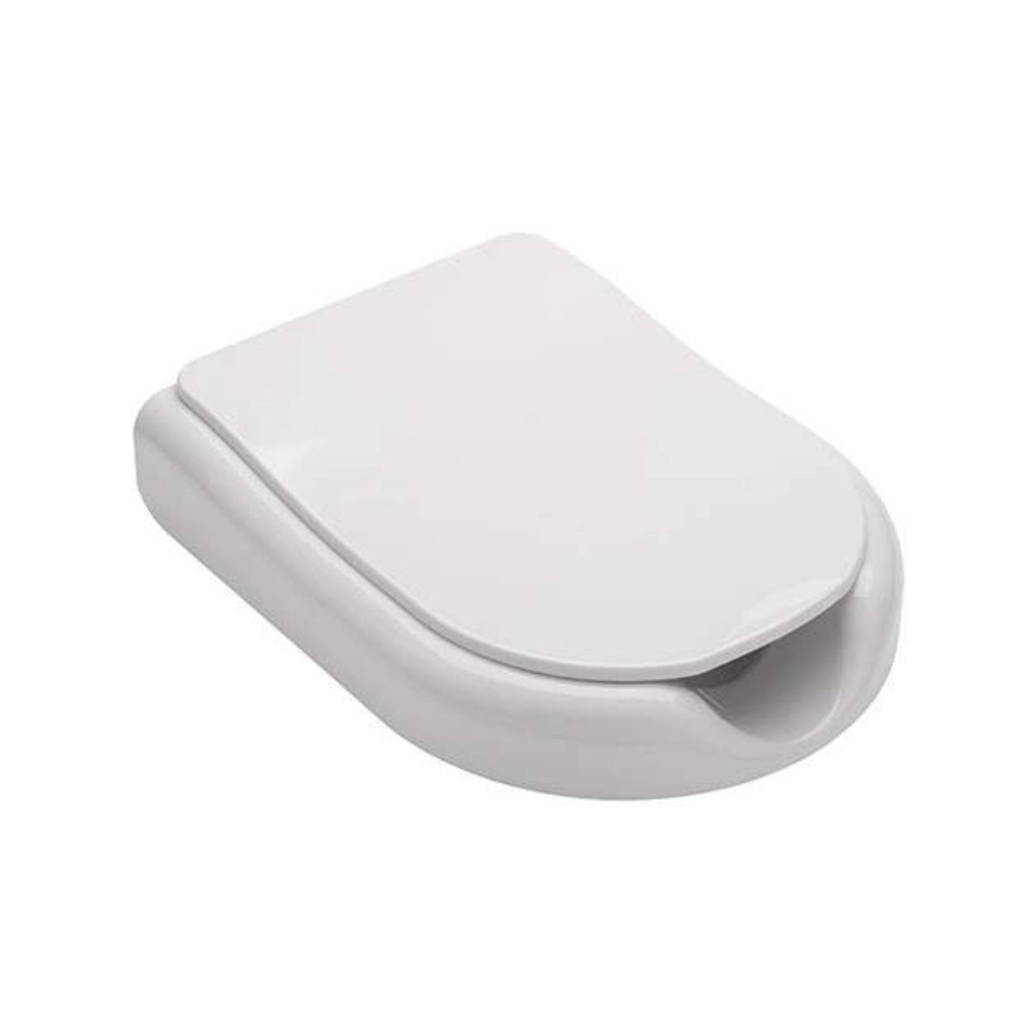 Tampo de sanita branco Sanindusa New Wc Care com design ergonómico fechado.