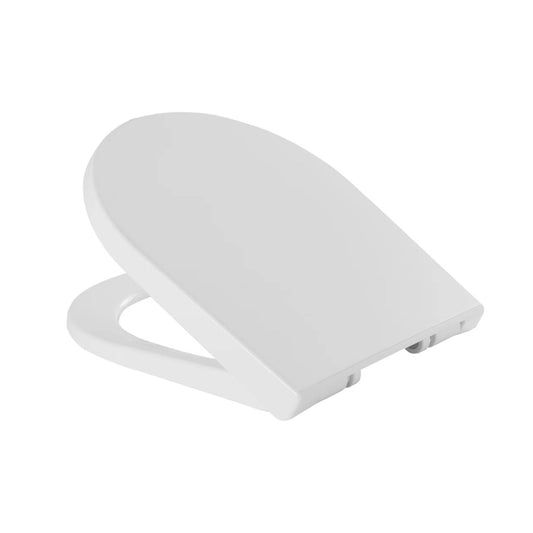 Tampo de sanita Sanindusa Urb.y branco em posição entreaberta mostrando o assento e a tampa.