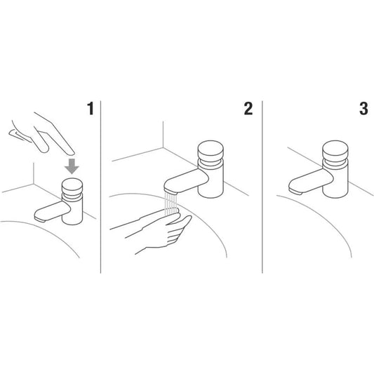 Torneira de lavatório ALFA temporizada cromada | ET009 | Erix ERIX