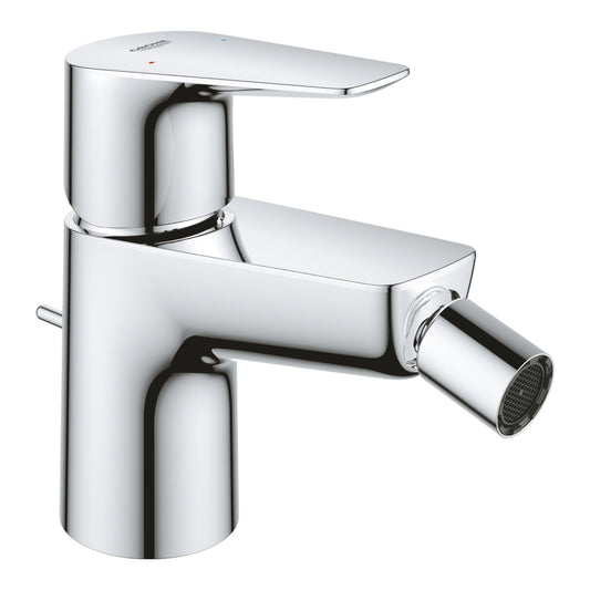Torneira de bidé monocomando Grohe BauEdge cromada com alavanca e comando de desperdício.