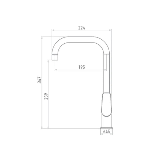 Torneira de cozinha FÉNIX cromada