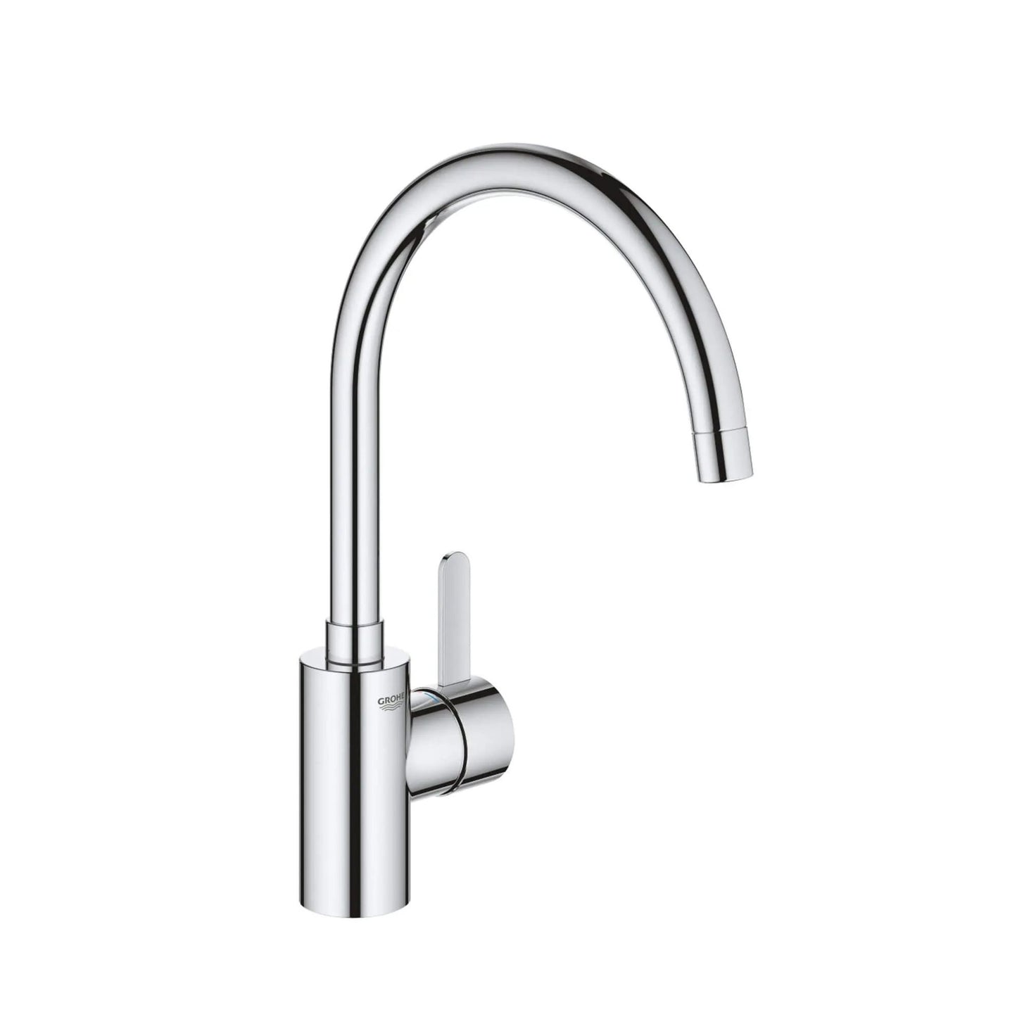 Torneira de cozinha monocomando Grohe Eurosmart Cosmopolitan com bica alta cromada.