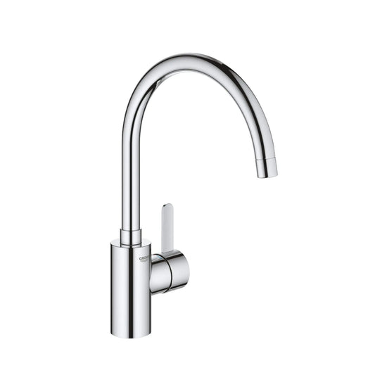 Torneira de cozinha monocomando Grohe Eurosmart Cosmopolitan com bica alta cromada.