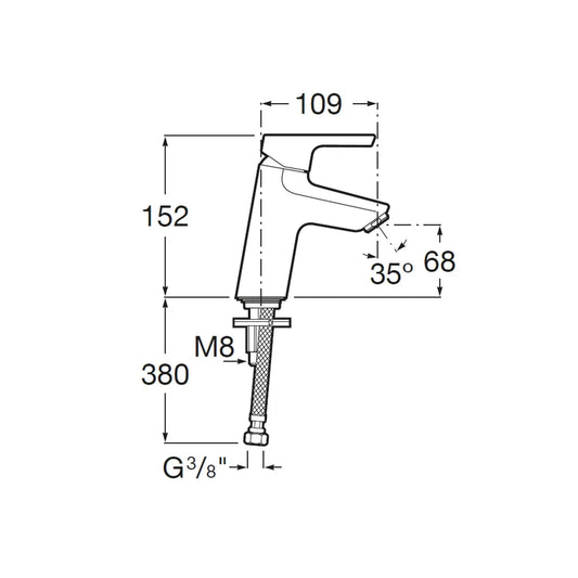 Torneira Malva Lavatório Cromada