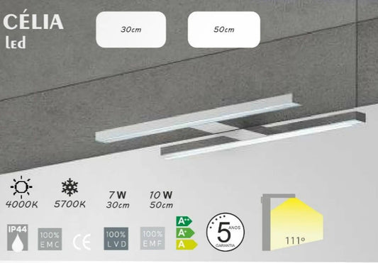 Aplique led CELIA cromado-Banhoazis