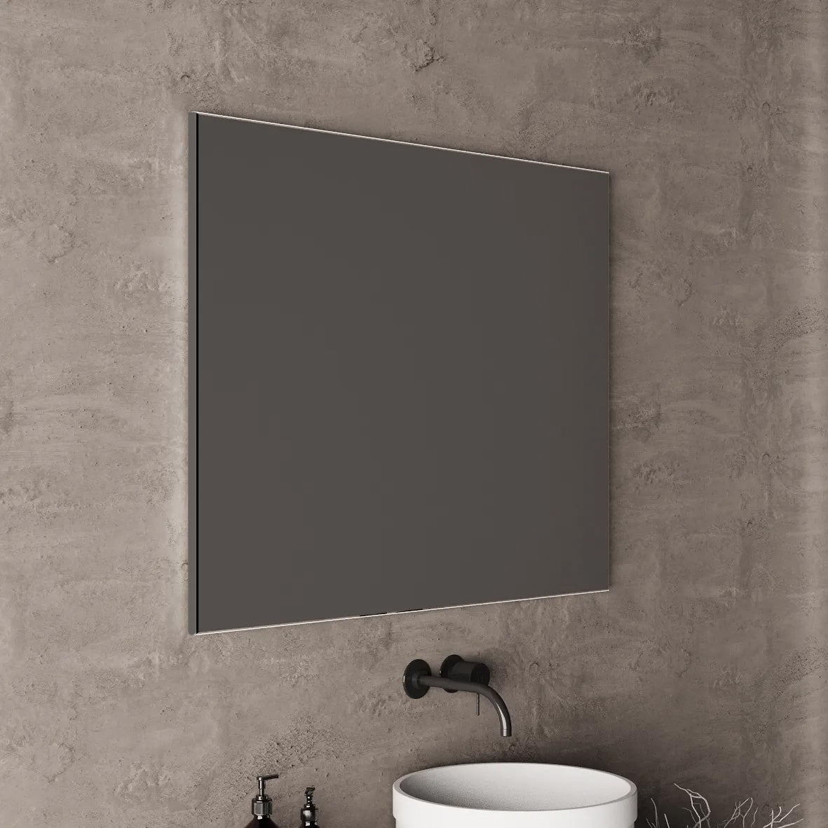 Espelho de Aluminio de 80x80 cm