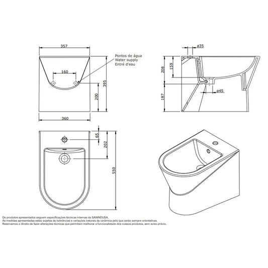 Bidé URB.Y SANINDUSA - 140420