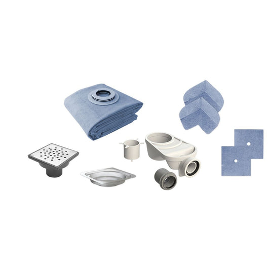 Calha duche ERISTOP com grelha bubble 100x100 | ES018 | Erix ERIX