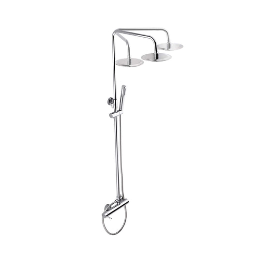 coluna de duche cromada com rampa telescópica do modelo new icone da sanindusa