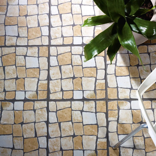 Pavimento CALÇADA Bege 33x33cm Natural S719 da Aleluia