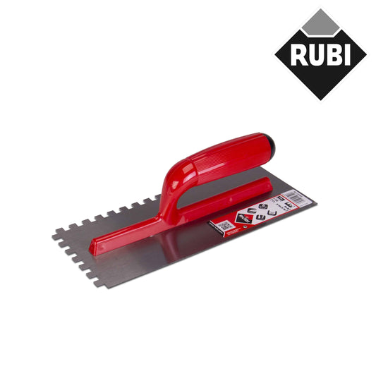 Pente de Aço de 28 cm para barrar massa para cerâmica com dente de 8x8 mm da Rubi