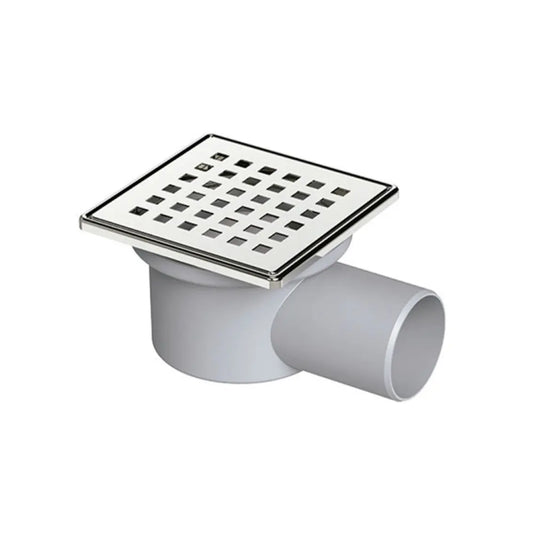 Sifão Duche SQUARE 15x15 Chão Horizontal BK4020010